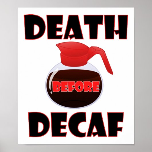 La Mort Avant le Déca Poster Drôle (Devant)