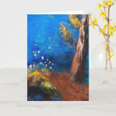 La Mort de Bouddha | Odilon Redon Kaart (Gele Bloem)