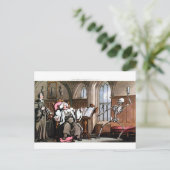 La mort est venue pour la carte postale (Debout devant)