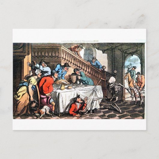 La mort et la carte postale de chasse au renard (Devant)