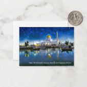 La mosquée de Brunei sur une carte de l'Aïd Moubar (Devant/Arrière en situation)