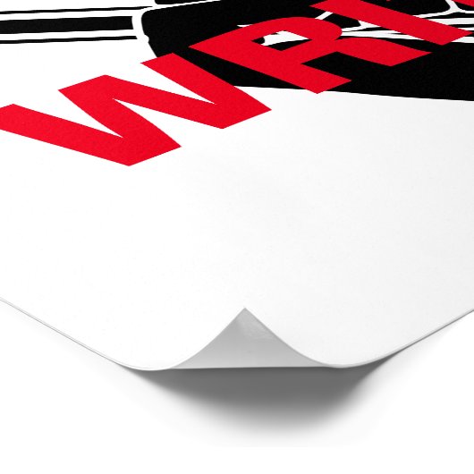 La motivation de l'écrivain "Écrivez !" Affiche (Coin)