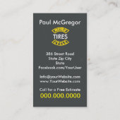 La moto fatigue le carte de visite (Dos)