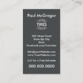 La moto fatigue le carte de visite (Dos)