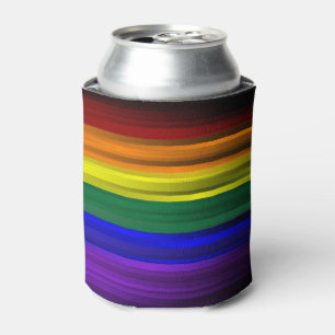 La mousse de drapeau d'arc-en-ciel peut glacière