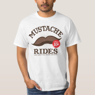 La moustache monte le T-shirt