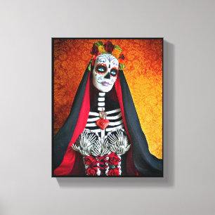 La Muerte Wrapped Canvas Afdruk