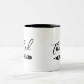 La Mug à café créative à deux tons (Centre)