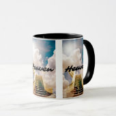 La Mug à deux tons de l'escalier du ciel (Devant droit)