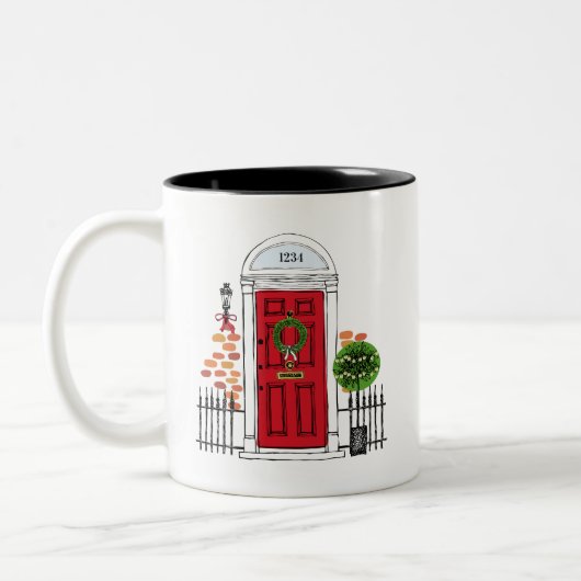 La Mug Café de la Porte Rouge de Noël (Gauche)