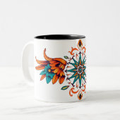 La Mug Classique De Café À Deux Tons (Devant gauche)