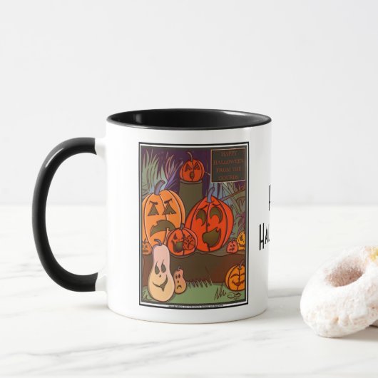 La Mug Combo d'Halloween Gourds (Avec donut)