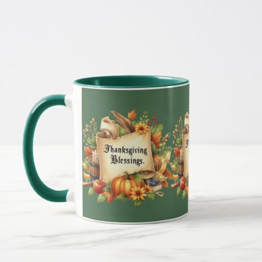 La Mug de Bénédiction de Thanksgiving (Gauche)
