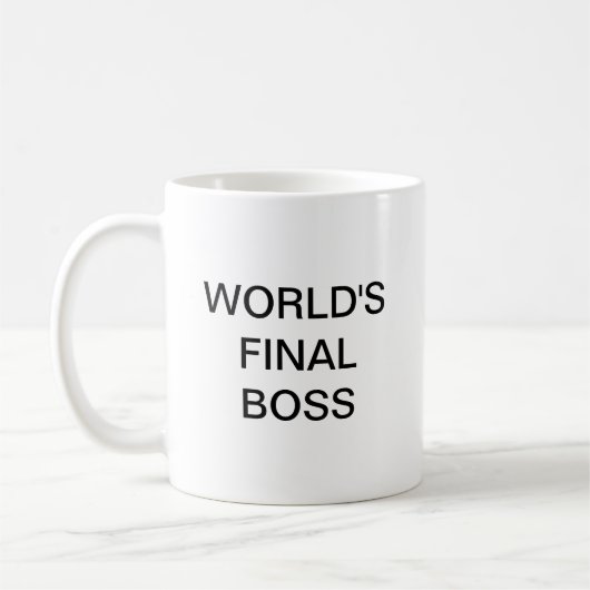 La Mug de café Boss finale du monde (Gauche)