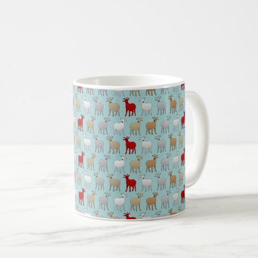 La Mug de café de chèvre rouge (Devant droit)