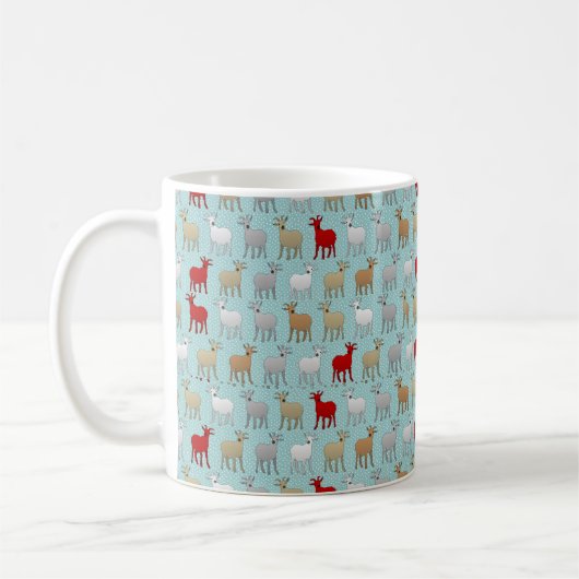 La Mug de café de chèvre rouge (Gauche)
