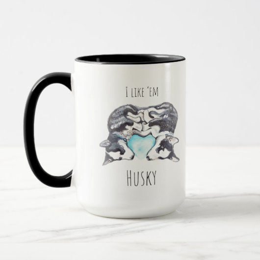 La Mug de café de Husky Love (Gauche)