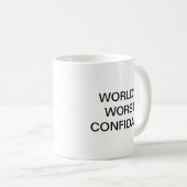 La Mug de café la plus confiante au monde (Devant droit)
