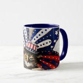La Mug de café patriotique de Lil Luv (Devant droit)