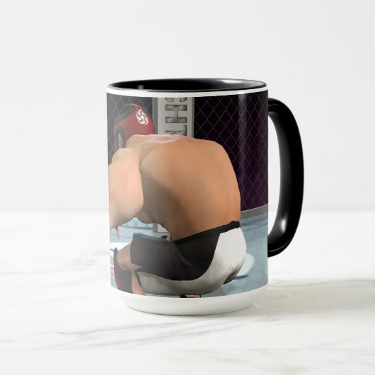La Mug de combat des mixed martial art (Devant droit)