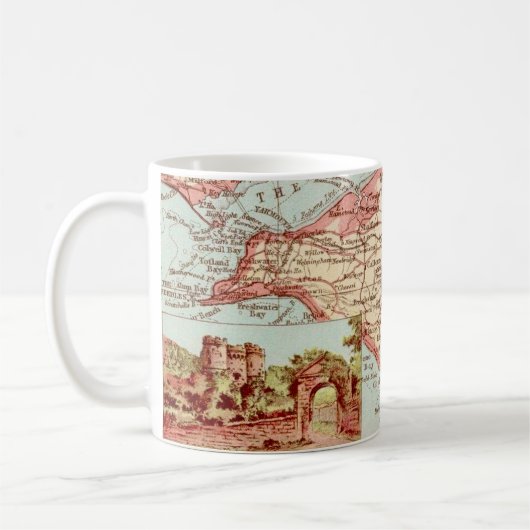 La Mug de l'île de Wight Map (Gauche)