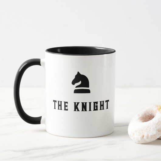 La Mug des échecs du chevalier (Avec donut)