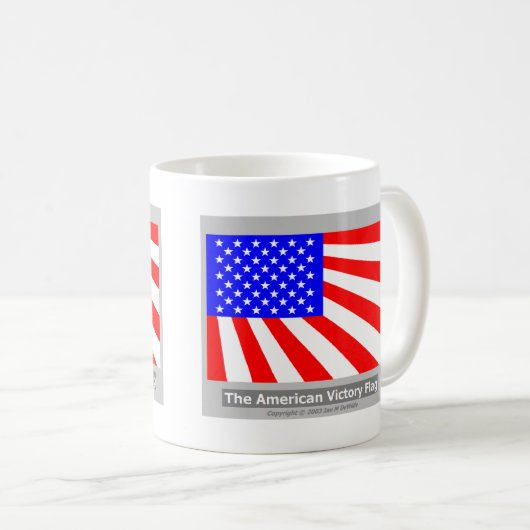 La Mug du drapeau américain de la victoire (Devant droit)