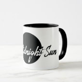La Mug du logo Eclipse du soleil de minuit (Devant droit)