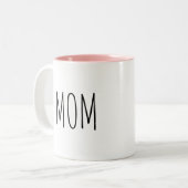 La Mug inspirée par Rae Dunn, intérieure rose mama (Devant gauche)