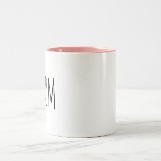 La Mug inspirée par Rae Dunn, intérieure rose mama (Centre)