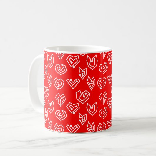 La Mug Mazes de la Saint Valentin blanche (Devant gauche)