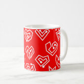 La Mug Mazes de la Saint Valentin blanche (Devant droit)
