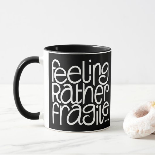 La Mug noire fragilisée (Avec donut)
