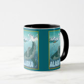 La Mug Voyage Vintage de l'Alaska (Devant droit)