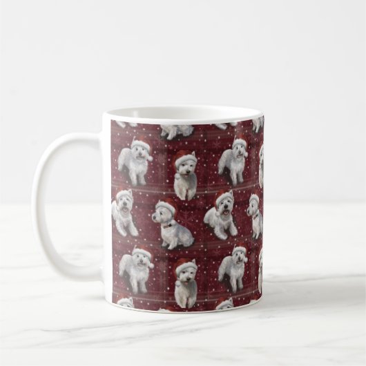 La Mug Westie de Noël West Highland Terrier (Gauche)