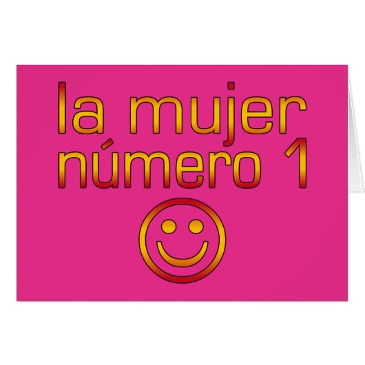 La Mujer Número 1 - La femme numéro 1 en espagnol (Devant Horizontal)
