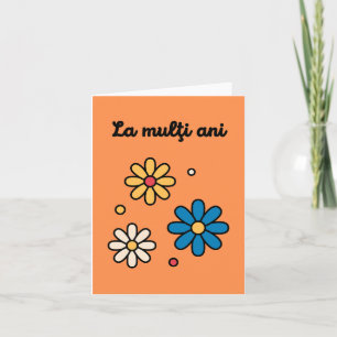 La mulţi ani, Roemeense verjaardag Kaart