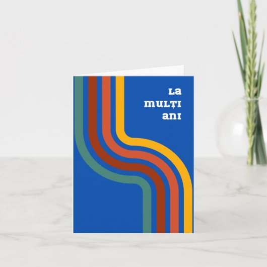 La mulţi ani, Roemeense verjaardag Kaart (Voorkant)