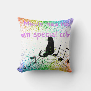 La musique a son propre coussin de couleur spécial