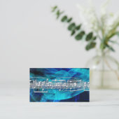 La musique blanche note des cartes de visite (Debout devant)