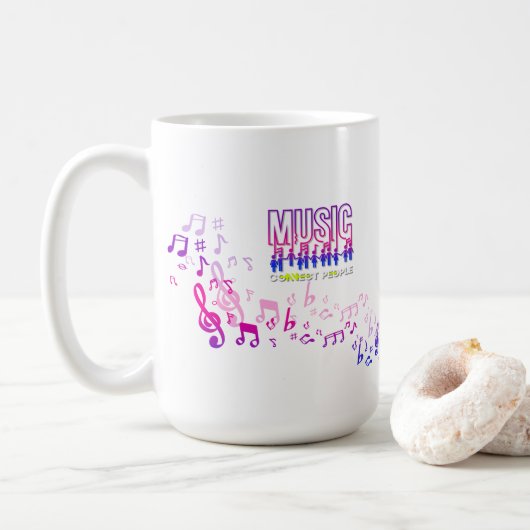 La musique connecte les gens | Mug classique #15 (Avec donut)