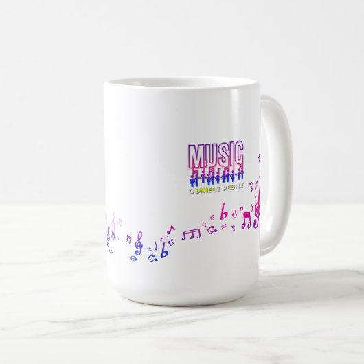 La musique connecte les gens | Mug classique #15 (Devant droit)