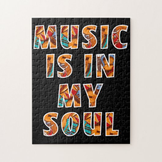 La Musique Dans Mon Soul Jigsaw Puzzle (Vertical)