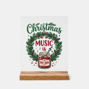 La musique de Noël est un casque de jarre de pin d