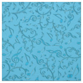 La musique de vert bleu de turquoise note le tissu (Échantillon)