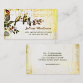 la musique d'inséparables note le carte de visite (Devant / Derrière)