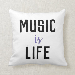 La musique est coussin de déclaration de la vie