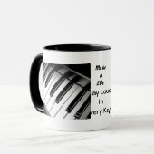 La musique est double tasse de sonnerie d'image de (Devant gauche)