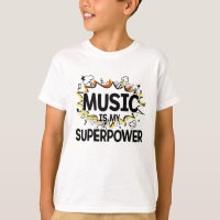 La musique est le T-shirt de mon garçon de la
