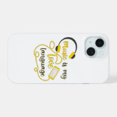 La musique est ma langue d'amour phrase romantique (Verso Horizontal)